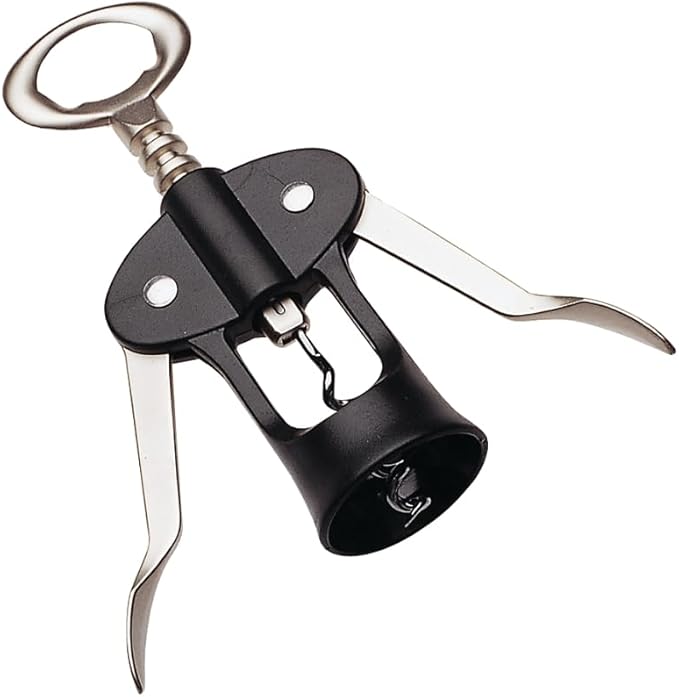 Rocky Mountain Goods Winged Corkscrew Wine Opener with Bottle Opener – Ergonomic Stainless Steel Design – Foil Cutter, Sharp Corkscrew for Effortless Wine Bottle Opening - Dishwasher Safe