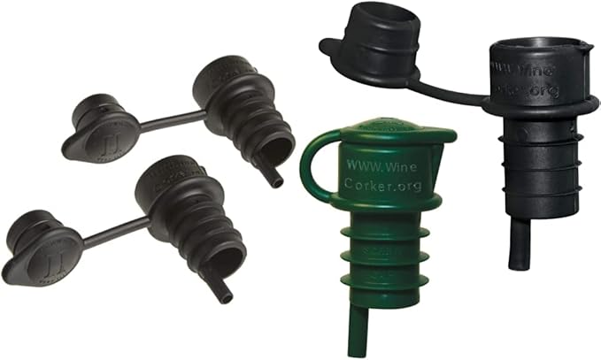 Haley's Corker 5-in-1 Wine Aerator, Stopper, Pourer, Filter and Re-Corker (2 Pack)