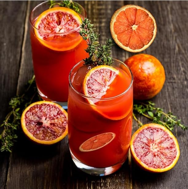 Utama Dehydrated Blood Orange Slices – 50+ Dried Citrus Wheels for Cocktails, Garnishes, Crafts, and Decorations