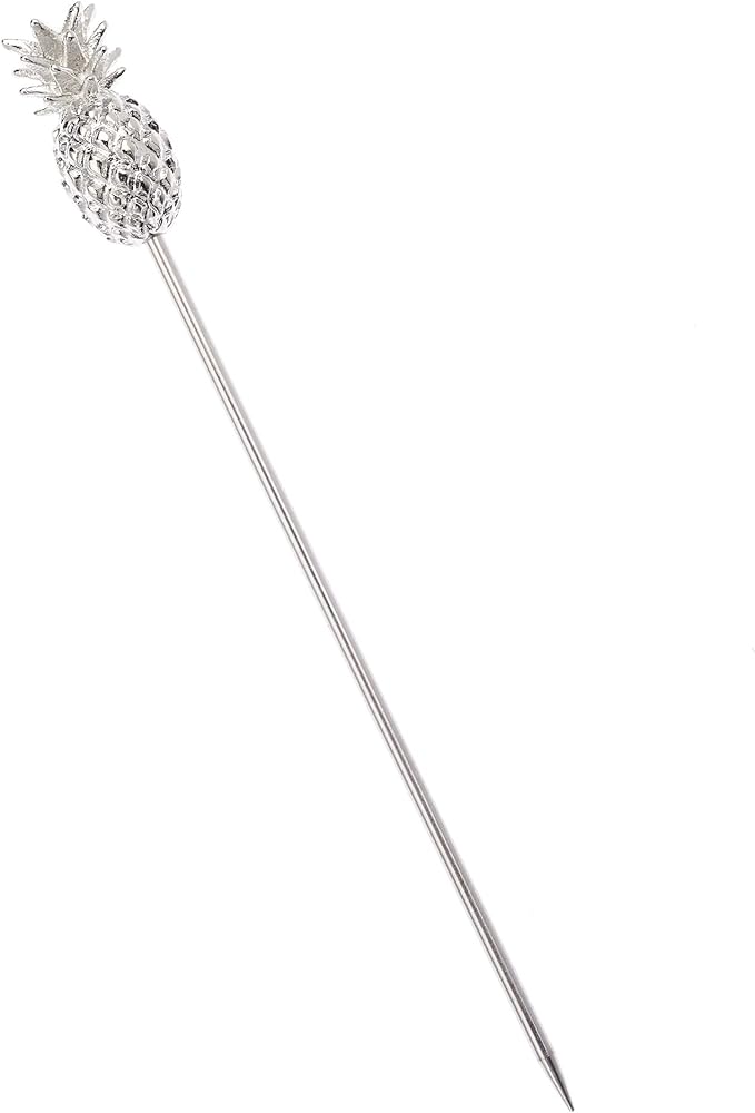 Barfly Cocktail Picks, Pineapple, Stainless Steel, Set 12, 4.5"
