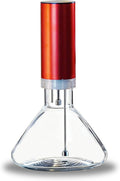 Fogland Electric Wine Decanter 1500ML(50oz), 3/5/10Min Fast Decant, Fine Mist Oxygen Infusion Wine Enhancer, Smart Touch Control, Frosted Aluminum Alloy（Red）
