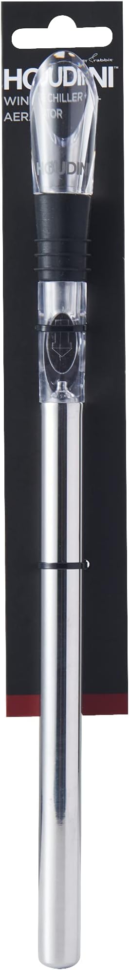 Houdini Wine Chiller & Pourer Stick, Keep Cold for up to 24 Hours, STAINLESS