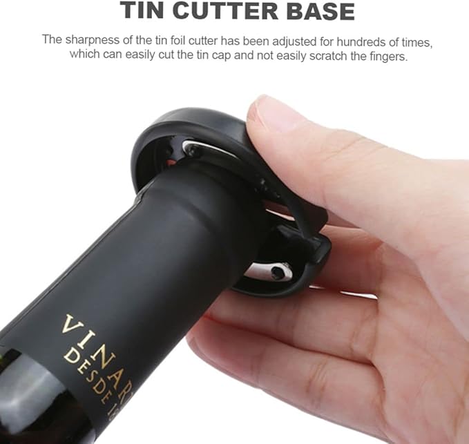 Battery Operated Wine Bottle Openers, Electric Wine Opener with Foil Cutter, One-click Button Reusable Automatic Wine Corkscrew Remover for Wine Lovers Gift Home Kitchen Party Bar Wedding
