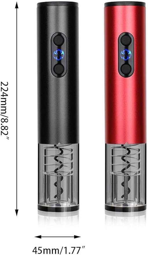 Electric Bottle Openers Automatic Wine Corkscrew Battery Powered Motorized Openers One-click Button Reusable with LED Light For Home Kitchen Party Bar