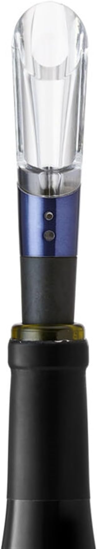 Rabbit Aerate and Preserve Wine Set, Wine/Champagne Sealer and Super Aerator (Blue), Standard