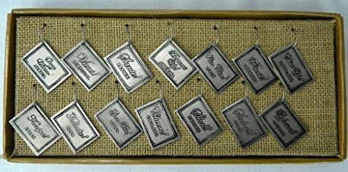 Rectangle Cheers Wine Charms