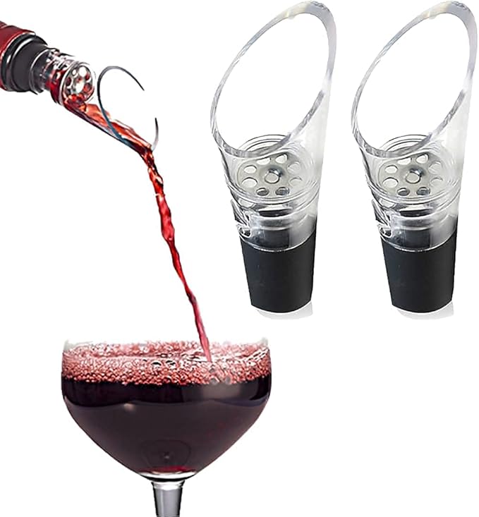 Wine Aerator Pourer, 2-Pack 2-in-1 Wine Aerator and Pourer for Red Wine