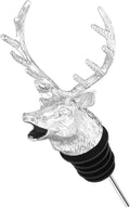 Amosfun Deer Head Wine Pourer Aerator with Silicone Neck – Drip-Free Pouring & Enhanced Aeration for Red Wine – for Bar, Party, Christmas Gift