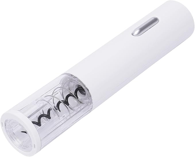 Electric Wine Opener, Automatic Cordless Bottle Opener with Foil Cutter, One-Button Operation, Food-Grade Screw Hook & Splinter-Proof Design for Home, Bar & Restaurant