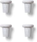 Outset B320 Silicone Wine Bottle Stoppers, White Marble, Small