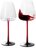 KAMMAK Wine Glasses Set of 2, 11.49 oz Hand Blown Crystal Bordeaux Wine Glasses, Thin Rim & Long Stem, Perfect for Red & White, Daily Use, Wedding or Birthday Gift with Gift Box, Background 240