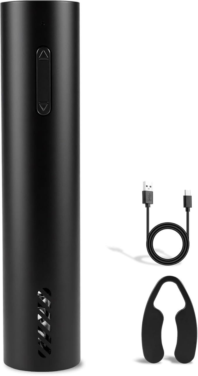 Rechargeable Wine Bottle Opener, Wine Opener, Premium Electric Wine Bottle Opener with Elegant Design for Gifts, Holidays and Special Occasions