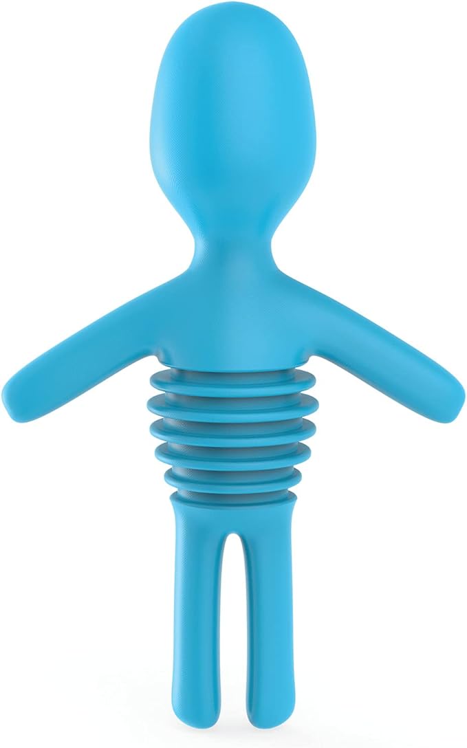 TrueZoo Bruce Bottle Stopper - Novelty Wine Corks - Wine Preserver Barware Accessories Silicone Wine Stopper Set of 1
