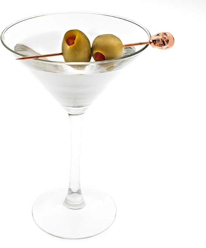 Barfly Cocktail Picks, Skull Top, Copper