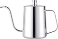 PARACITY Pour Over Kettle with Lid, Gooseneck Spout Coffee Tea Pot with Lid,20oz Hanging Ear Hand Blunt Long Narrow Drip Cup Gooseneck Kettle, Camping Coffee Pot for Travel Outdoor(Stainless Steel)