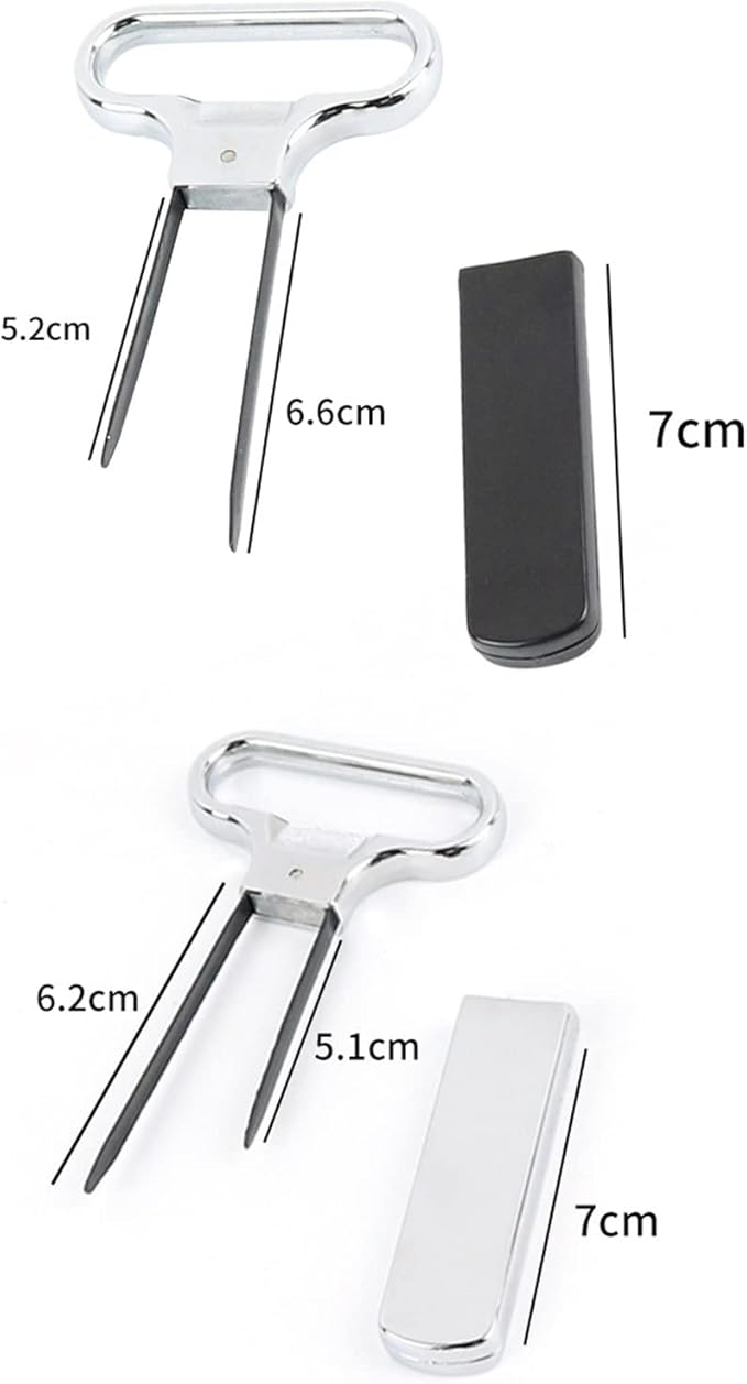 Two Prong Wine Bottle Opener Corkscrew Remover Wine Bottle Opener Wine Bottle Opener, Black