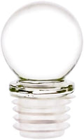 Perfume Studio Premium Globe Glass Stopper. Airtight 18mm Neck Size Replacement with a 30mm Globe Size for Wine, Spirits, Apothecary, Decanters, Perfume Bottles. High-Clarity Glass [Pack Size 4-Pack]