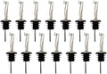 12 Pack Stainless Steel Liquor Bottle Pour Spout Tapered Spout (Flip Cap), Speed Pourer for Alcohol, Olive Oil, Wine, Vinegar and Liquid, Suitable for 3/4 inch Bottle Mouth