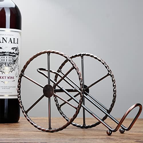 2PCS Countertop Wine Rack, for Wine Storage - Red Bronze Metal Wine Rack for Living Room, Dining Room, Wine Cellar, Bar