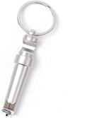 Mini Keychain Corkscrew, Elegant 3 In 1 Portable Bottle Opener Wine Bottle Corkscrew Key Ring, Update Wine Beer Opener for Backpack Camping Kit Waiters (Silver)