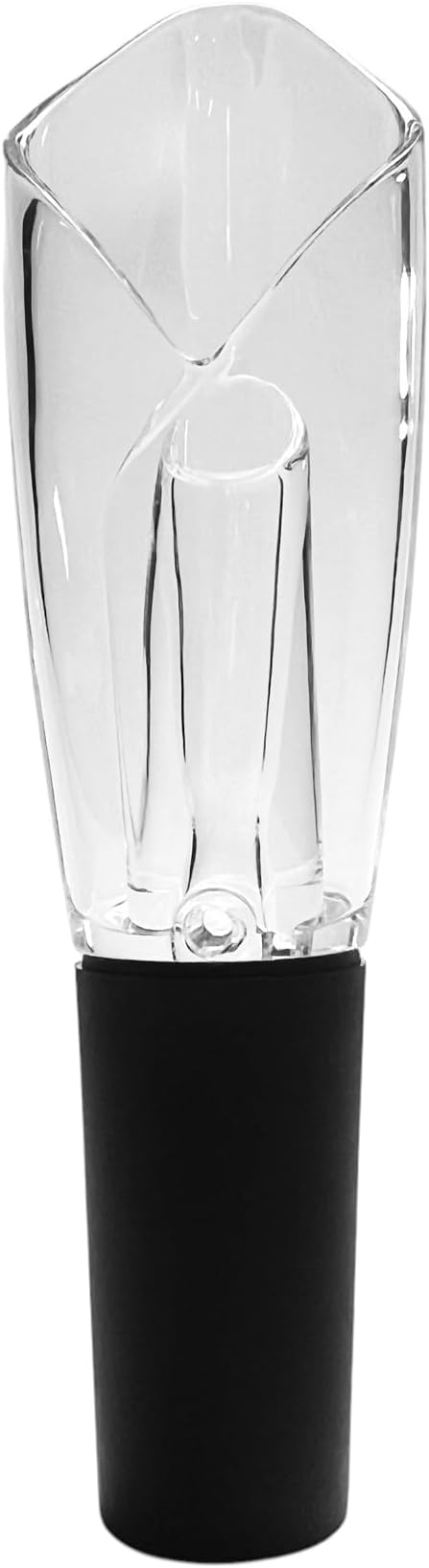 Wine Aerator Pourer – Instantly Aerates Wine While Pouring, Smooth Drip-Free Flow, Reusable Acrylic and Silicone Wine Decanter Spout for Home Bar and Entertaining