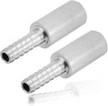 Stainless Steel Aeration Stone, 0.5 Micron Diffusion Stone with 1/4" Hose Barb, Stainless Steel Aeration Oxygenation Stone Carbonating Stone for Home Brewing Beer (Pack of 2)