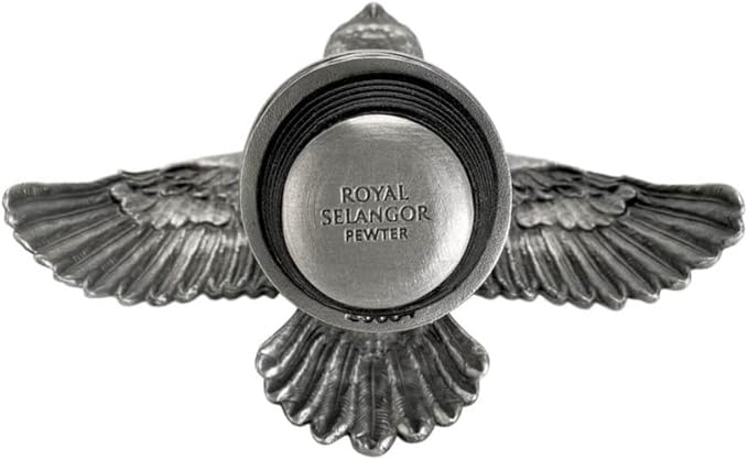 Royal Selangor Pewter Hedwig Wine Stopper - Harry Potter Collection Reusable Silicone Bottle Plug/Cork/Preserver Gift for Christmas