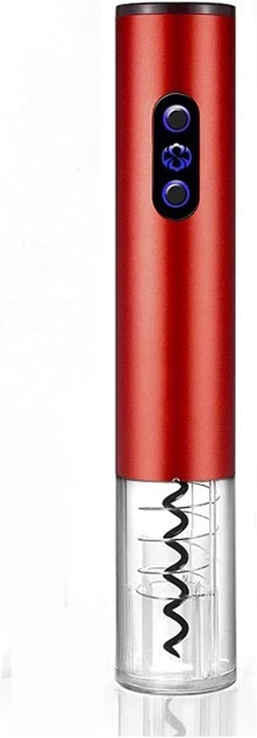 Electric Wine Opener, Battery Operated Wine Bottle Openers One-click Button Reusable Automatic Wine Corkscrew Remover for Wine Lovers Gift Home Kitchen Party Bar Wedding,Red