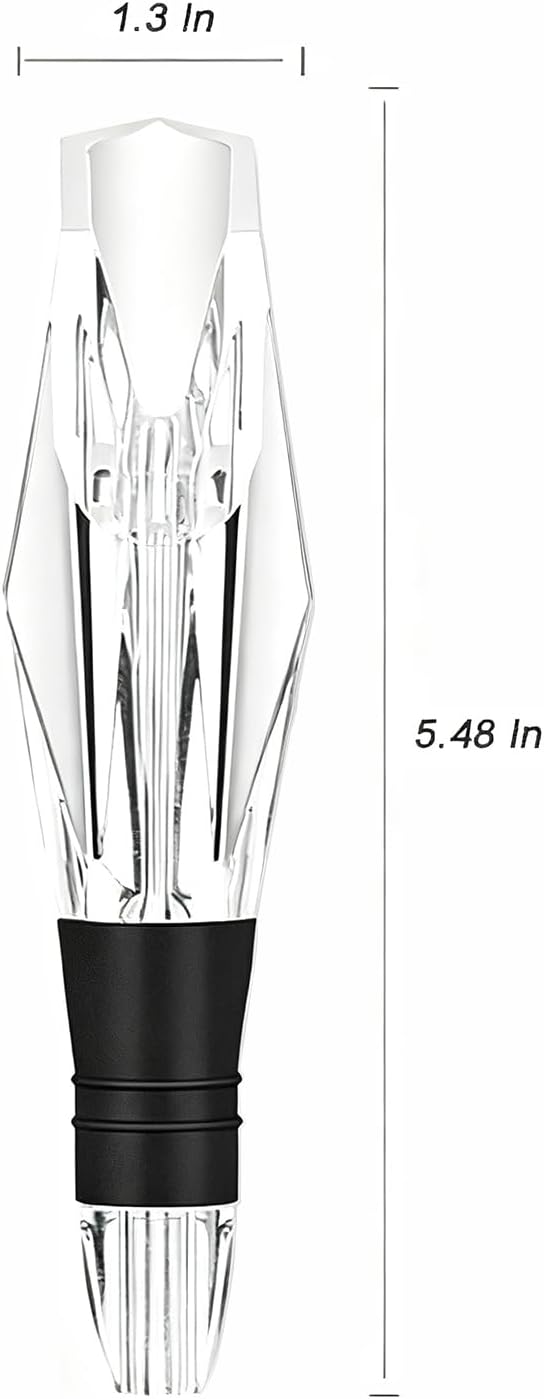 D&Slifei Wine Aerator Pourer and Decanter Spout Quickly Enhance Flavors with a Smoother Finish, Drip-Free, Easy to Use and Clean