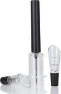 Wine Air Pressure Pump Bottle Opener Set With Two Wine Aerator Pourers,Simple Wine Pump Cork Remover Corkscrew,Efficient Corkscrew Bottle Opener, Perfect Wine Gift For Wine Lovers. (3)