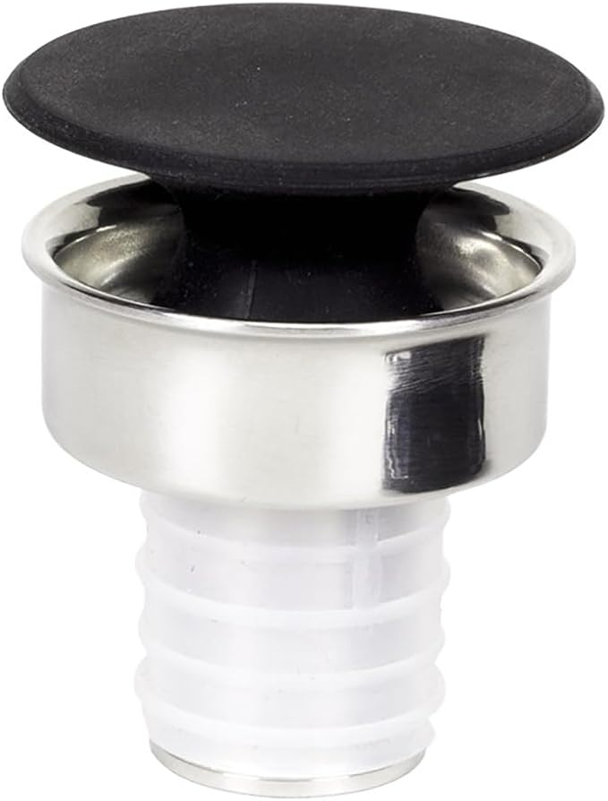 Brushed Stainless Steel Chrome Finish Design Bottle Dripless Pourer