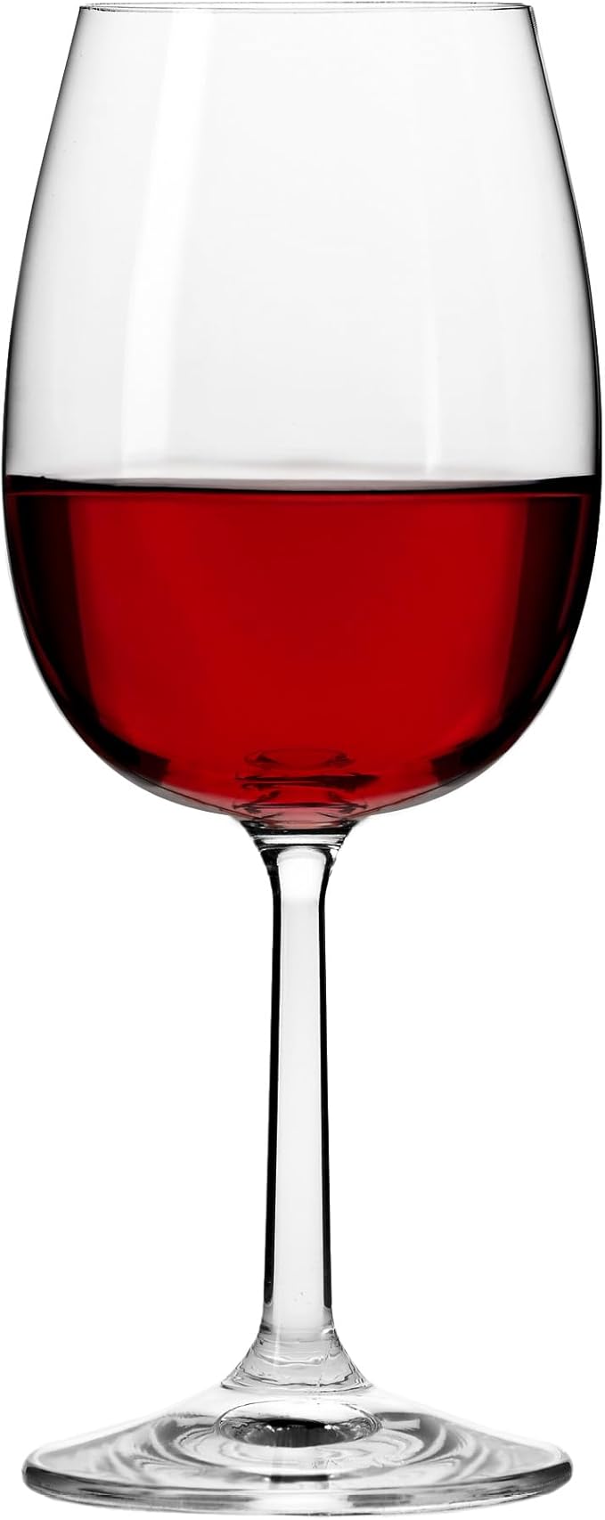 Krosno Red Wine Glasses 390ml - Set of 6 - Pure Collection - Lead-free Crystal Glass - Elegant Design and Timeless Style