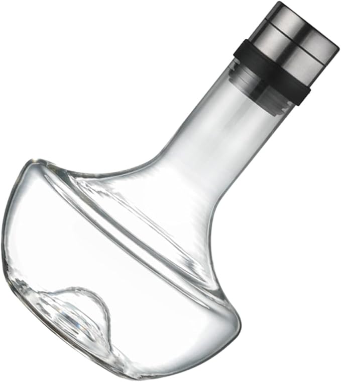 SUPVOX 1000ml Handheld Glass Wine Decanter Brandy Decanter Fast Aerator Drink Distributor for Bar and Home Use