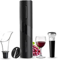 Battery Operated Wine Bottle Openers, Electric Wine Opener with Foil Cutter, One-click Button Reusable Automatic Wine Corkscrew Remover for Wine Lovers Gift Home Kitchen Party Bar Wedding