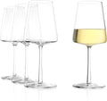 Stölzle Lausitz White Wine Glasses Power Set of 4, 13 1/2 oz – Modern Wine Glasses for Maximum Aroma Enhancement – Elegant Crystal White Wine Goblets – Dishwasher- & Shock-Resistant, Made in Germany