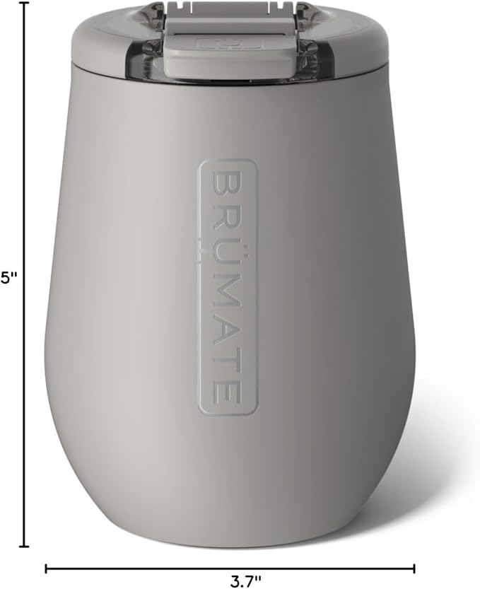 BrüMate Uncork'd 14oz 100% Leakproof Insulated Wine Tumbler | Locking Lid | Insulated Stainless Steel Wine Glass | Perfect For Travel & Outdoors | BPA-Free (Mocha)