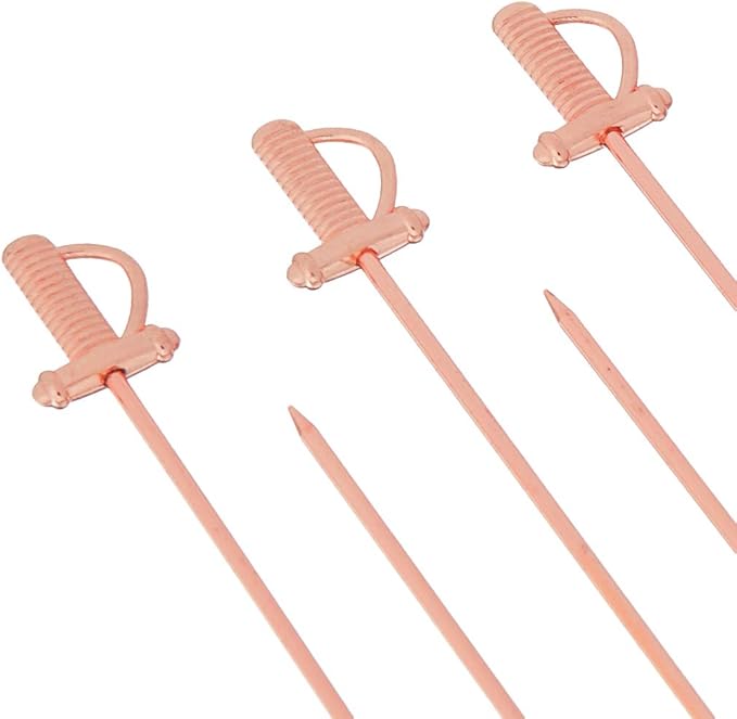 Barfly Cocktail Picks, Sword Top, Copper