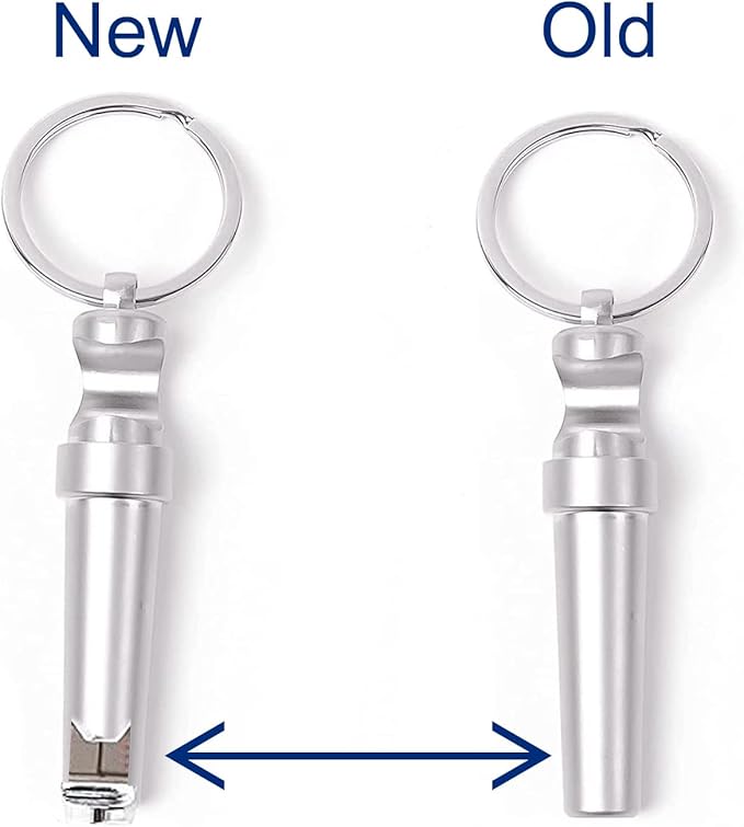 Mini Keychain Corkscrew, Elegant 3 In 1 Portable Bottle Opener Wine Bottle Corkscrew Key Ring, Update Wine Beer Opener for Backpack Camping Kit Waiters (Silver)