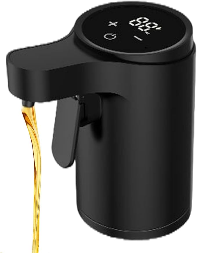 Electric Liquor Dispenser, Automatic Touch Screen Decanter, Digital Whiskey Pourer, 4 Modes Adjustable And Rechargeable