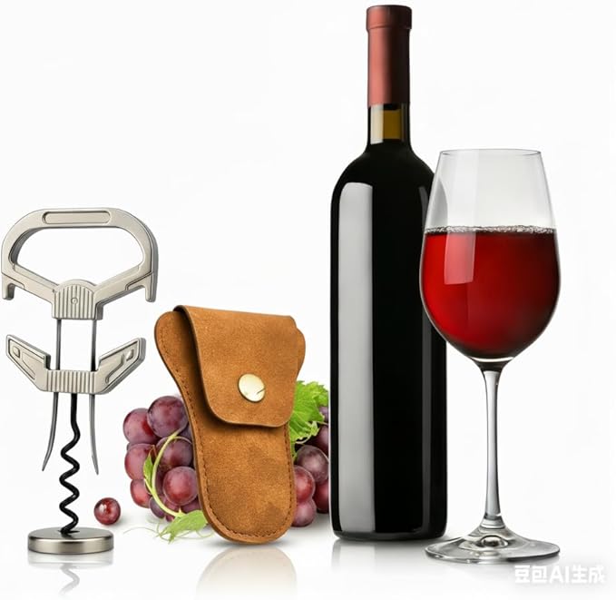 WINE COUPLE Ah So Wine Opener - Easy Vintage Cork Remover for Delicate Old Corks, Two Part Opener, Fragile Wine Bottle, Recognized by Sommeliers