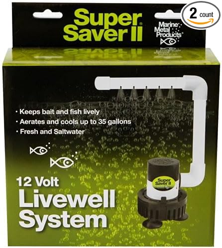 Marine Metal Super Saver Live Well Bait System & Aerator Kit