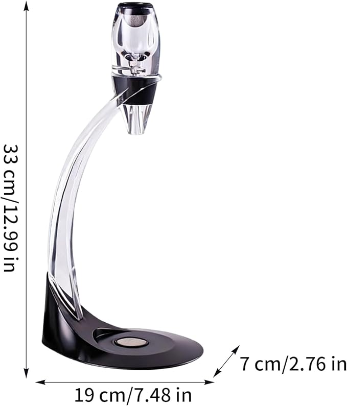 Wine Aerator Dispenser, Portable Kitchen Gadget for Quick Wines Serving, Christmas, Retirement, Valentine Party, Home, Camping, Picnic, Bars, Wine Tasting