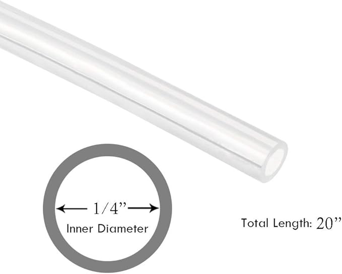 0.5 Micron Diffusion Stone 1/4" Barb Stainless Steel Aeration Stone Carbonater Stone with 3.3 Ft Silicon Hose Tubing 1 Pcs Beer Clamp for Homebrew Wine Beer