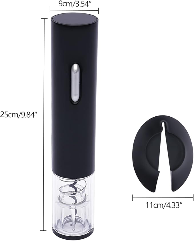 4.33In Battery Operated Wine Bottle Openers, Electric Wine Opener Automatic Wine Corkscrew with need AA Battery for Home Kitchen Party Wedding 3.54 * 9.84inch