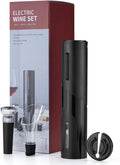 Rechargeable Electric Wine Bottle Openers Set, Vacuum Stopper,Foil Cutter Pourer