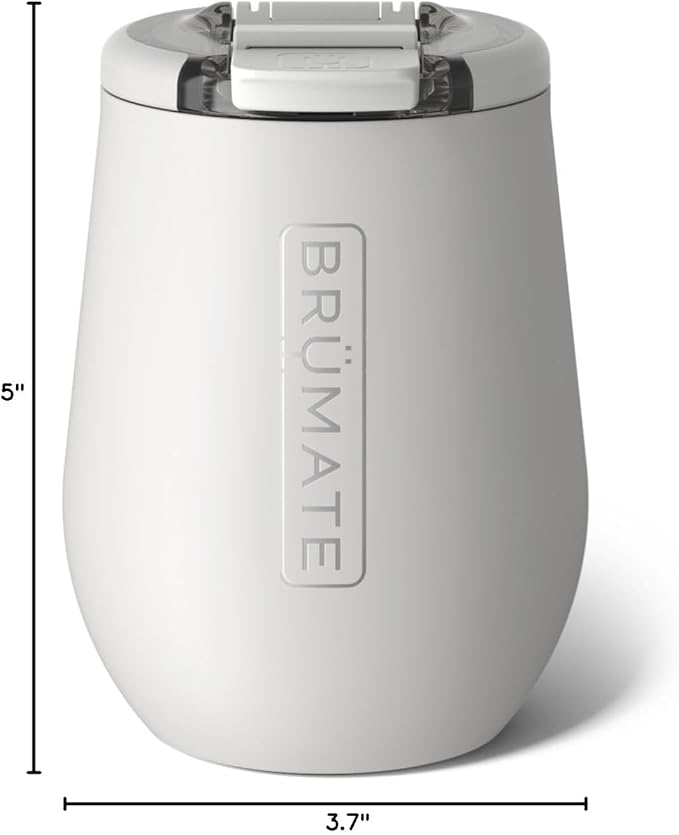 BrüMate Uncork'd 14oz 100% Leakproof Insulated Wine Tumbler | Locking Lid | Insulated Stainless Steel Wine Glass | Perfect For Travel & Outdoors | BPA-Free (Dune)