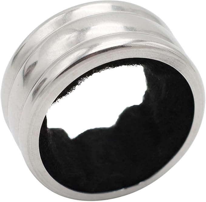 Wine Collar Drip,Stainless Steel Wine Bottle Felt Lining Wine Drip for Bottles Kitchen Accessory Small and Portable