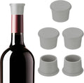 PATIKIL Silicone Wine Stoppers, 6 Pcs Reusable Bottle Cover Wine Corks Bottle Caps Wine Saver Seal Keep Fresh for Beer Beverage Drink, Gray