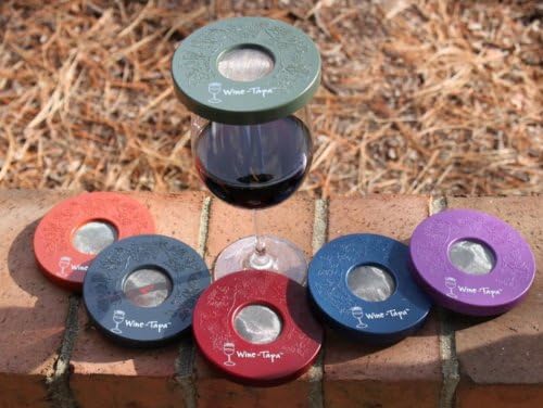 Drinking Glass Covers- Keeps Bugs and Insects Away Outdoors- Set of 4 No Spill Drink Covers (Malibu)