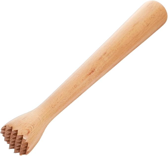 Wooden Muddler for Cocktails, Durable Muddler for Lemonade, Professional Bar Muddler Tool, Home and Bar Cocktail Muddler for Mojitos, Fruit Drinks (10 Inch)